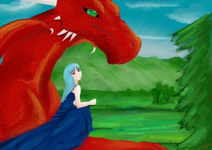 Kaia and Dragon